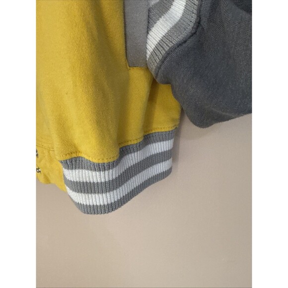 Harry Potter Varsity Jacket Women Medium Hufflepuff Snap Button Lightweight - Picture 11 of 12